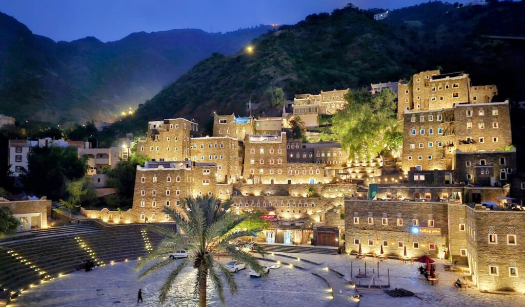 Rijal Almaa, Aseer, Saudi Arabia. Picture taken at night time during our shoot. Rights @ Stock Stop LTD