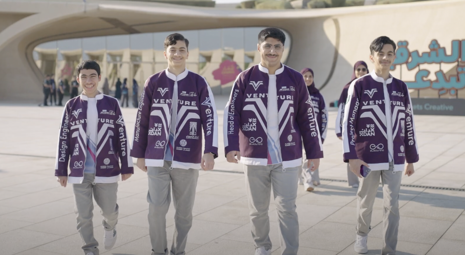 Formula 1 in Schools world finals in Saudi Arabia, scene 3
