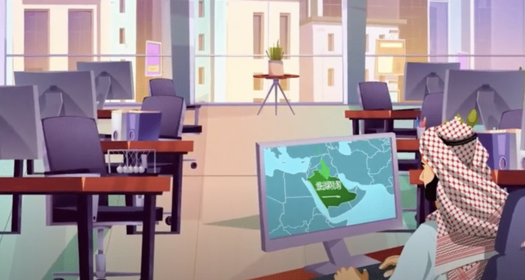 2d animation project for saudi exim bank