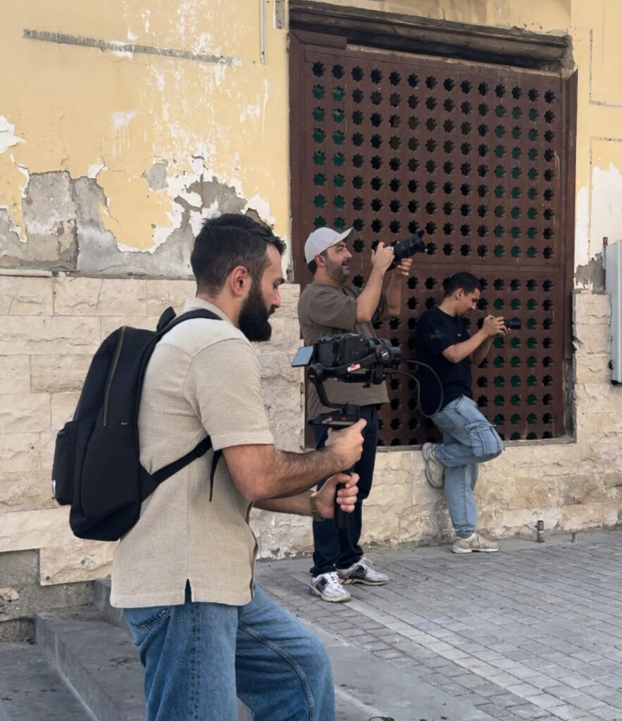 Stock Stop crew filming in the streets of Al Balad, Jeddah
