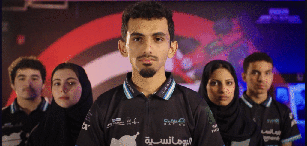 formula one in school documentary in saudi arabia about team Clad